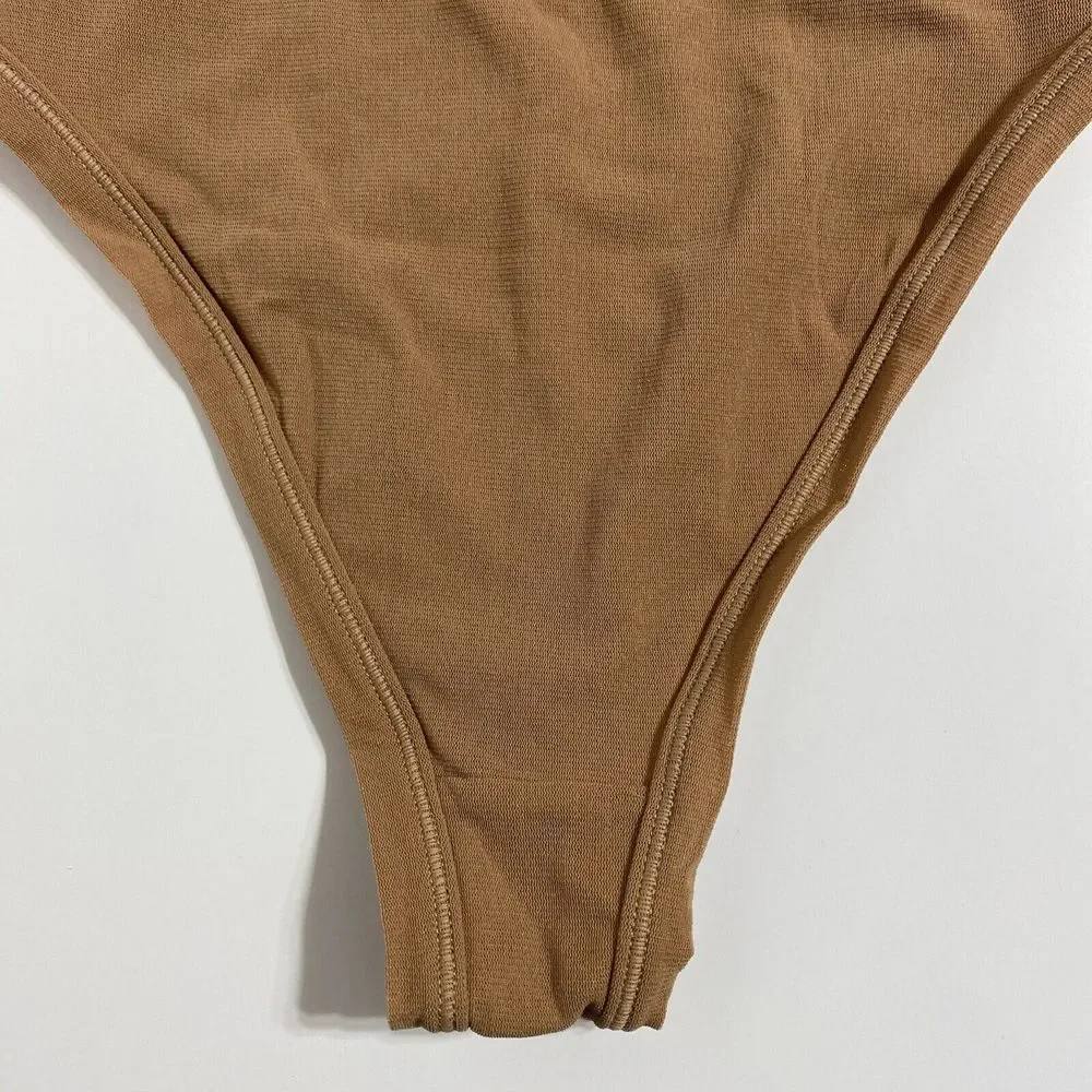 SKIMS Fits Everybody Cheeky Brief Panty Panties Women's XXS 2XS Sienna Brown NEW